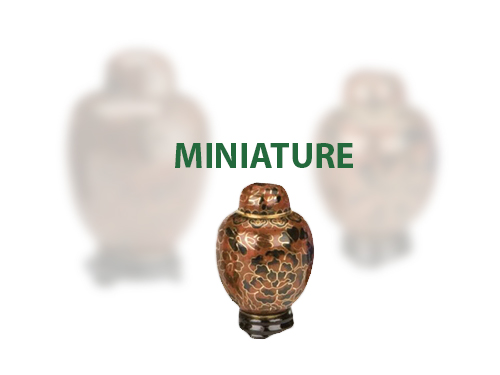 Amber Cloisonne - Miniature (for small portion of ashes)