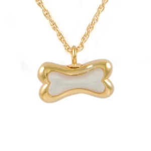 Dog Bone with Mother of Pearl