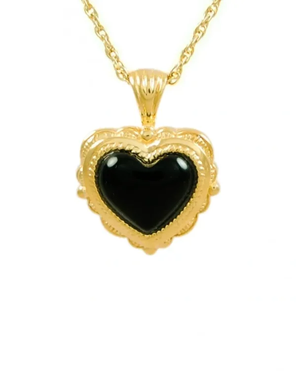 Antique Onyx Heart - Image 2
