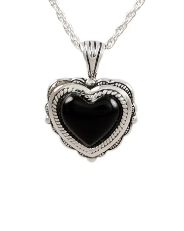 Antique Onyx Heart