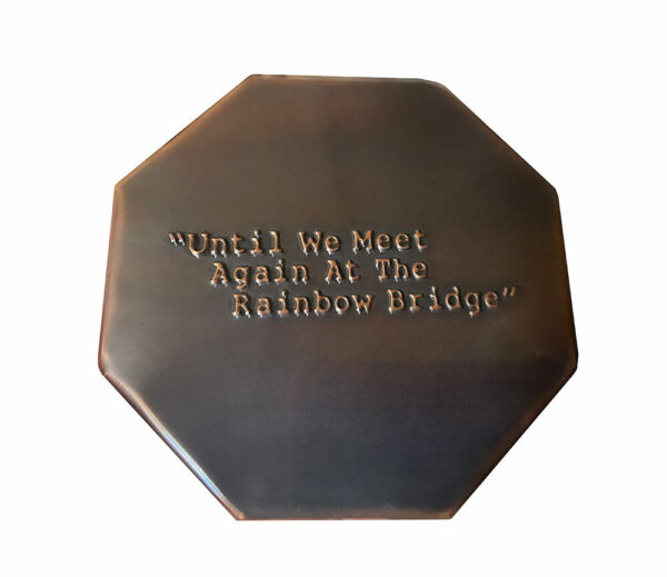 Rainbow Bridge Steel Paw Print Urn - Image 2