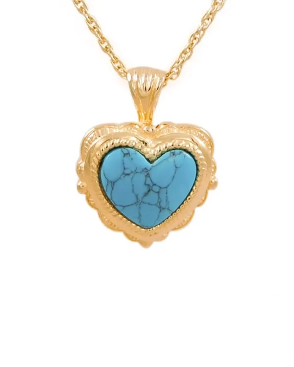 Antique Turquoise Heart